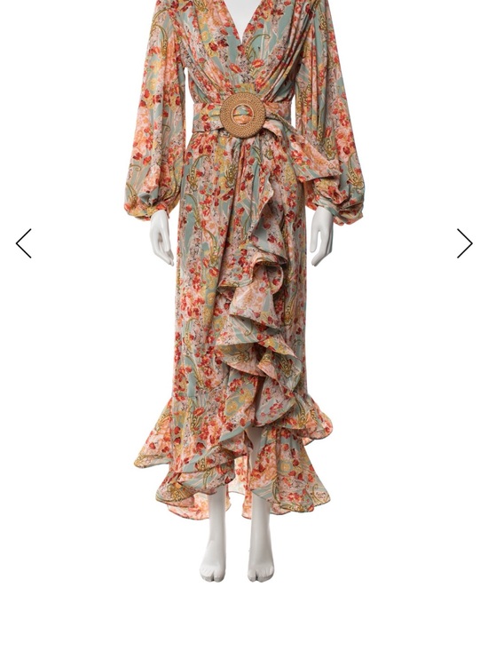 Bronx and Banco Dresses & Skirts - Bronx and Banco Floral Wrap Maxi Dress in Mint and Coral